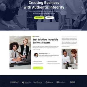 响应式创意商务咨询服务网站模板