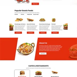 响应式食品外卖餐饮服务网站前端静态html模板