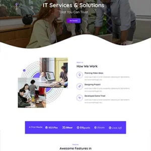 IT数字服务机构前端静态html网站模板