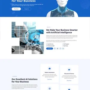 HTML5人工智能科技公司网站模板