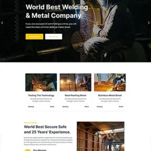 HTML5金属冶炼工厂网站模板