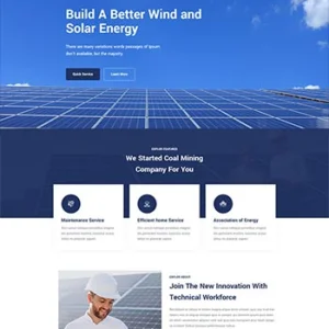 响应式太阳能能源公司静态html5前端网站模板