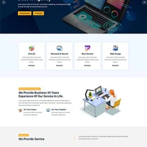 IT互联网服务行业网站前端静态html模板