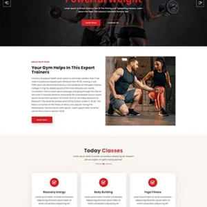 国外响应式运动健身服务机构前端静态html网站模板