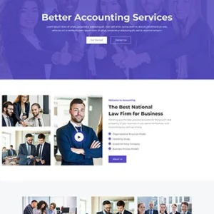 会计服务公司HTML5前端静态网站模板