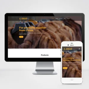 (自适应手机端)女装服装类外贸网站模板 外贸英文网站源