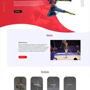 舞蹈培训机构前端静态html企业网站模板