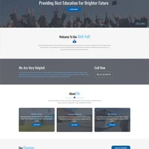 职业技能培训机构前端静态html网站模板