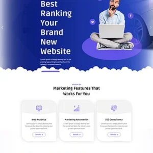 互联网营销服务公司前端静态网站模板