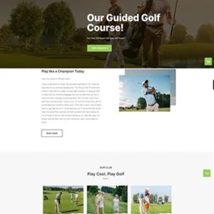 HTML5高尔夫俱乐部单页宣传前端静态网站模板