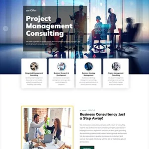 响应式商务咨询公司宣传前端静态网站模板