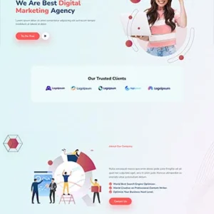 HTML5数字营销类前端静态网站模板
