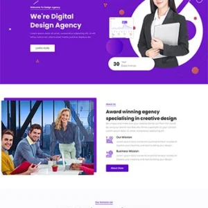创意数字化设计机构宣传网站模板