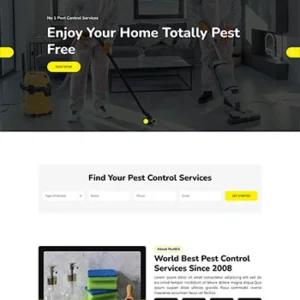 HTML5虫害防治服务公司前端静态网站模板