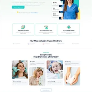 牙齿保健牙科医疗机构网站模板