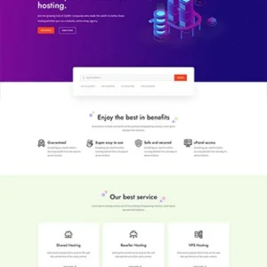 互联网虚拟主机IDC服务公司前端网站模板