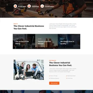 响应式工业服务公司网站前端静态模板