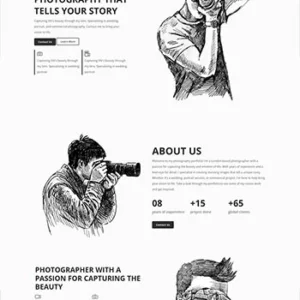 个人摄影工作室宣传网站前端静态模板