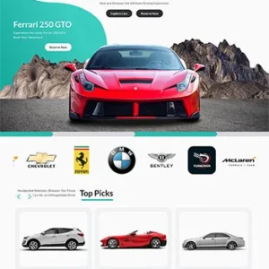 汽车预订租车公司HTML5前端静态网站模板