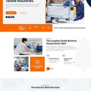 纺织行业企业网站前端静态模板