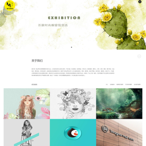 响应式品牌橱窗陈列网站模板