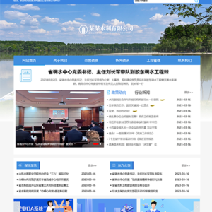 水利工程项目管理网站模板