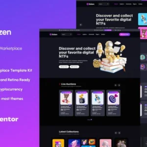 NFT市场网站模板 Elementor Template Kit