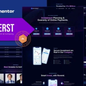 在线投资财富公司 Elementor 模板工具包