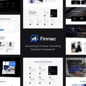 会计和财务咨询 Elementor 外贸网站模板