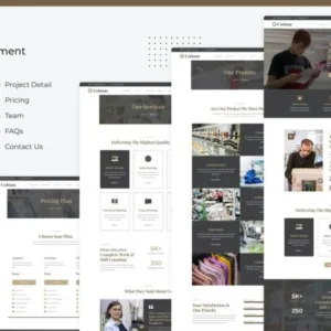 纺织服装行业 Elementor 外贸网站模板