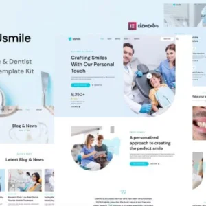 牙科诊所和牙医 Elementor 外贸网站模板