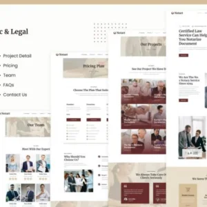 公证人和法律服务 Elementor Template Kit