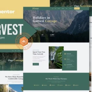 驴友露营徒步旅行服务网站模板 Elementor Template Kit