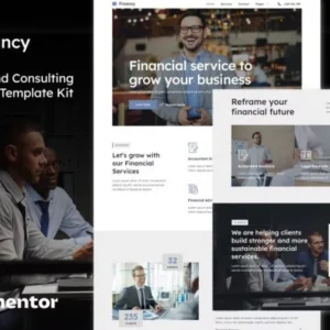 财税公司会计代账网站模板  Elementor Template Kit