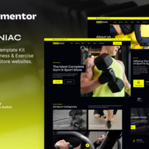 健身和运动器材商店 Elementor 外贸网站模板