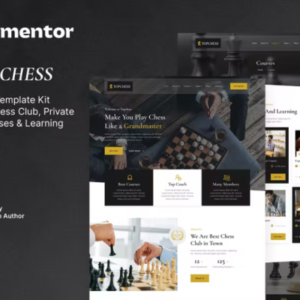 国际象棋俱乐部课程和培训 Elementor 外贸网站模板