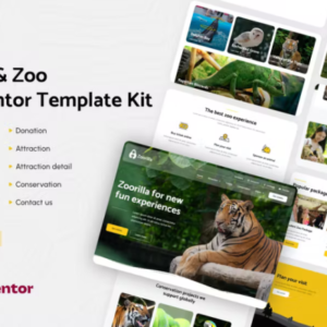 Safari & Zoo Elementor 模板工具包