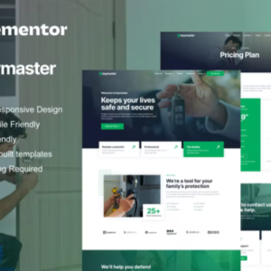 Locksmith & Key Maker Service Elementor 外贸网站模板