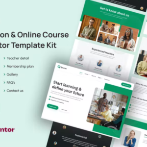 教育和在线课程 Elementor 外贸网站模板