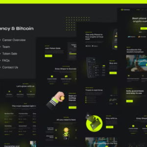 区块链加密货币和比特币元素模板工具包