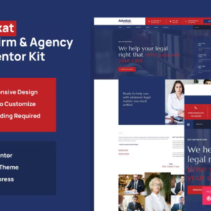 律师事务所和代理机构 Elementor 外贸网站模板