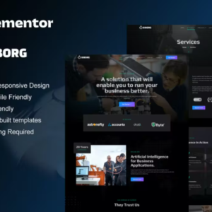 机器人与技术 Elementor 外贸网站模板