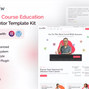 Synauw 在线课程教育 Elementor 外贸网站模板