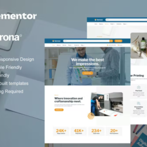 印刷和设计服务 Elementor 外贸网站模板