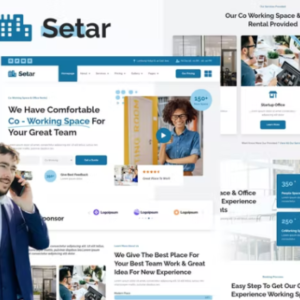Coworking Space & Startup Office Elementor 外贸网站模板