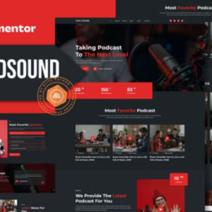 Podcaster Elementor 外贸网站模板