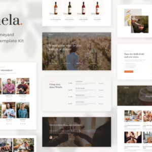 葡萄酒和葡萄园 Elementor 外贸网站模板