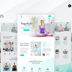 瑜伽和冥想 Elementor 外贸网站模板