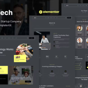 技术与数字创业公司 Elementor 外贸网站模板