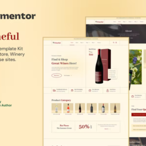 Wine Store & Winery Elementor 外贸网站模板